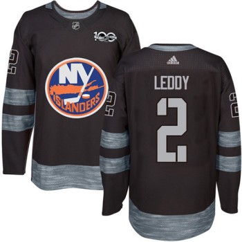 Islanders #2 Nick Leddy Black 1917-2017 100th Anniversary Stitched NHL Jersey Islanders #2 Nick Leddy Black 1917-2017 100th Anniversary Stitched NHL Jersey