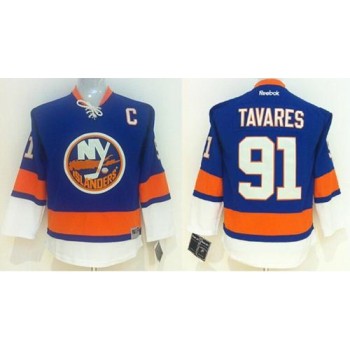 Islanders #91 John Tavares Light Blue Stitched Youth NHL Jersey Islanders #91 John Tavares Light Blue Stitched Youth NHL Jersey