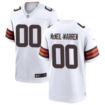Men's Cleveland Browns Emmanuel McNeil-Warren White 2026 NFL Draft Game Jersey Men's Cleveland Browns Emmanuel McNeil-Warren White 2026 NFL Draft Game Jersey