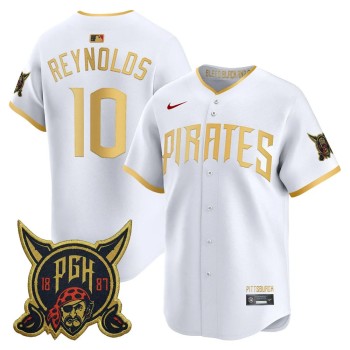 Men's Pittsburgh Pirates #10 Bryan Reynolds White 2026 City Connect Jersey