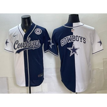 Youth Dallas Cowboys Navy Split Cool Base Stitched Baseball Jersey Youth Dallas Cowboys Navy Split Cool Base Stitched Baseball Jersey