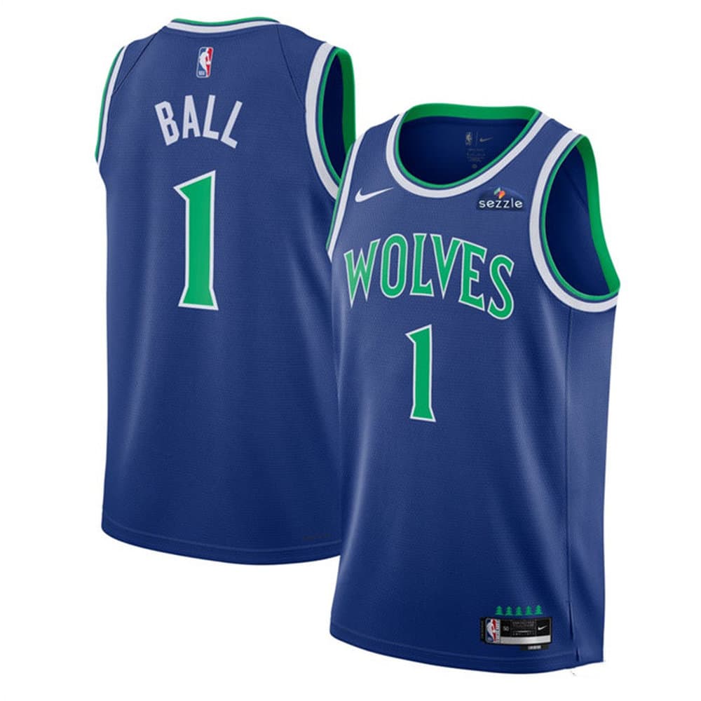 Women's Minnesota Timberwolves #1 LaMelo Ball Blue 2026/27 Icon Edition Jersey