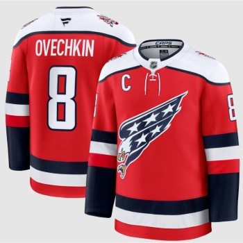 Youth Washington Capitals #8 Alexander Ovechkin Red 2025-26 With C Patch Alternate Stitched Hockey Jersey Youth Washington Capitals #8 Alexander Ovechkin Red 2025-26 With C Patch Alternate Stitched Hockey Jersey