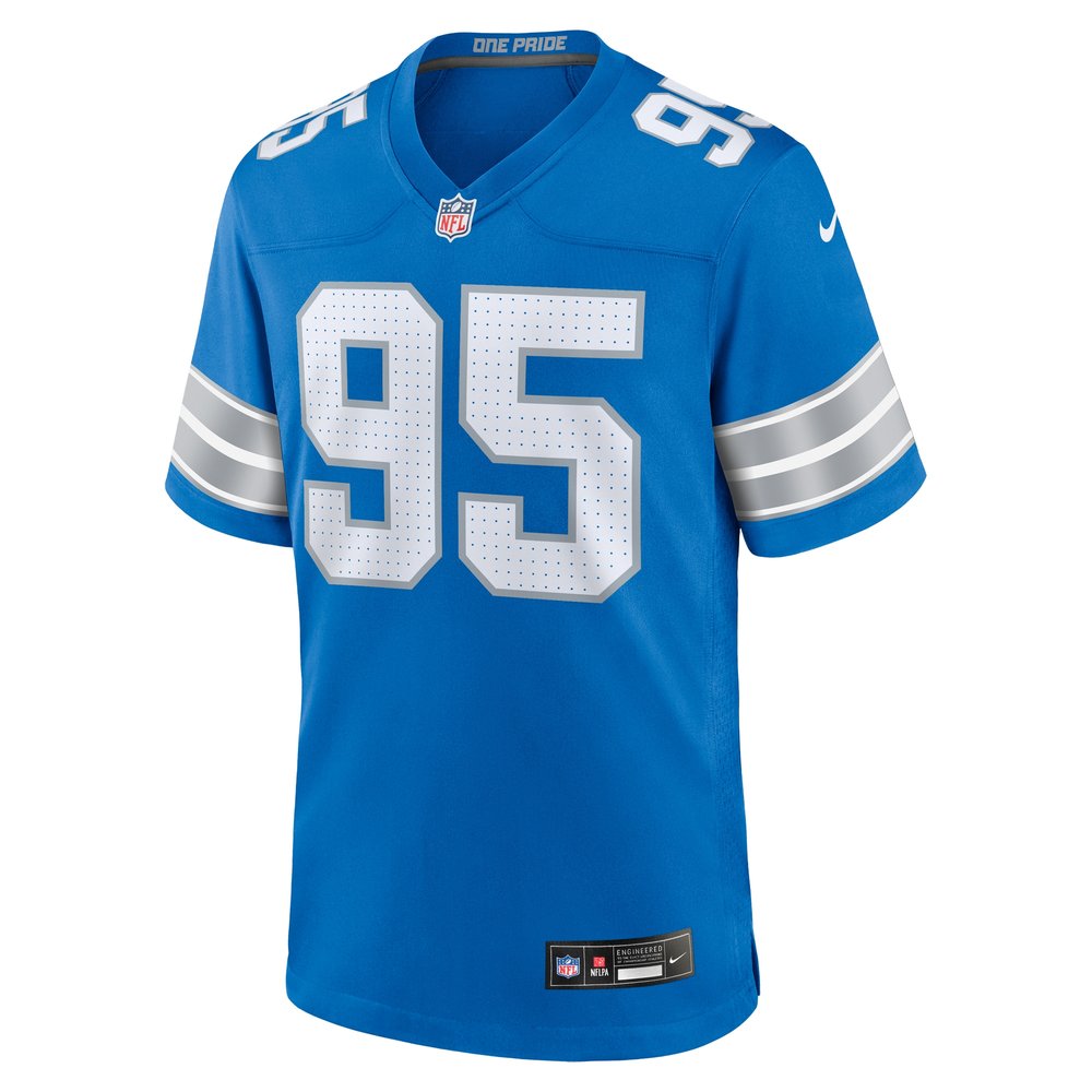 Men's Detroit Lions Mathieu Betts  Blue Game Jersey