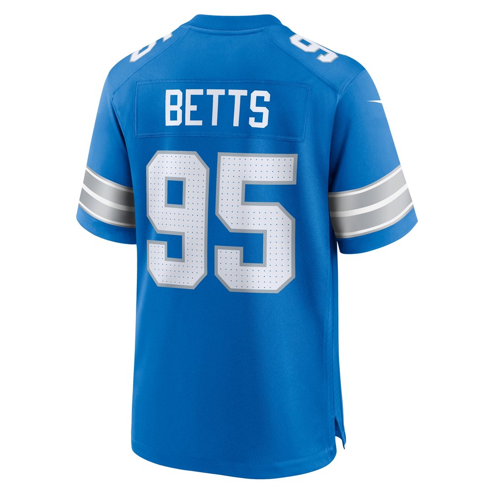 Men's Detroit Lions Mathieu Betts  Blue Game Jersey