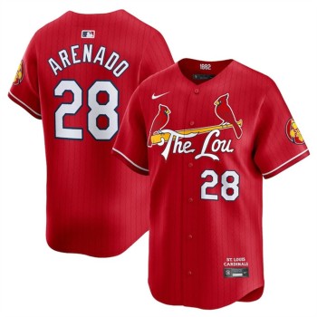 Youth St. Louis Cardinals #28 Nolan Arenado Red 2024 City Connect Limited Stitched Baseball Jersey Youth St. Louis Cardinals #28 Nolan Arenado Red 2024 City Connect Limited Stitched Baseball Jersey