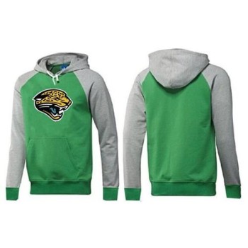 Jacksonville Jaguars Logo Pullover Hoodie Green & Grey Jacksonville Jaguars Logo Pullover Hoodie Green & Grey