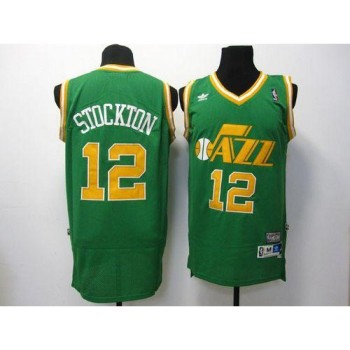 Jazz #12 John Stockton Green Throwback Stitched NBA Jersey Jazz #12 John Stockton Green Throwback Stitched NBA Jersey