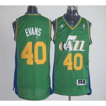 Jazz #40 Jeremy Evans Green Revolution 30 Stitched NBA Jersey Jazz #40 Jeremy Evans Green Revolution 30 Stitched NBA Jersey