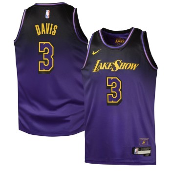 Youth Los Angeles Lakers #3 Anthony Davis Purple 2024/25 Swingman Player City Edition Jersey Youth Los Angeles Lakers #3 Anthony Davis Purple 2024/25 Swingman Player City Edition Jersey