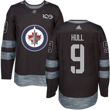 Jets #9 Bobby Hull Black 1917-2017 100th Anniversary Stitched NHL Jersey Jets #9 Bobby Hull Black 1917-2017 100th Anniversary Stitched NHL Jersey