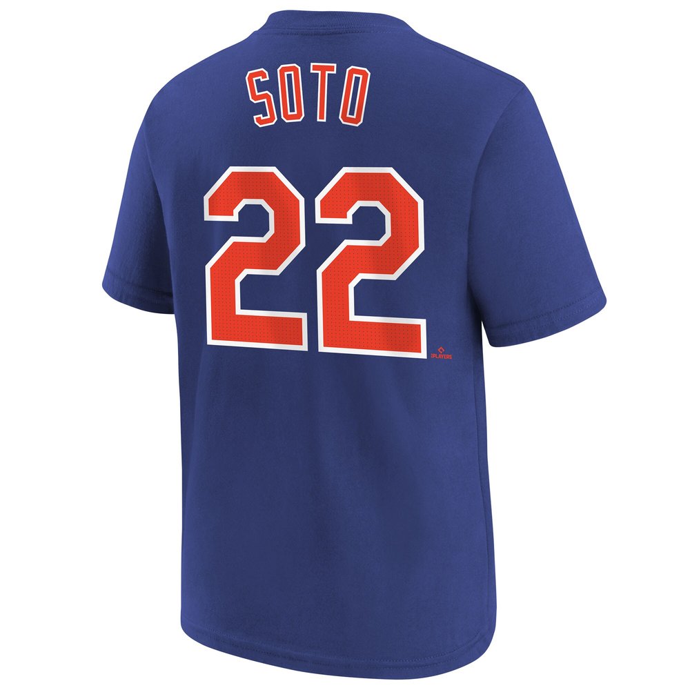 Youth New York Mets #22 Juan Soto Royal Name & Number T-Shirt