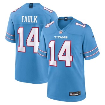 Youth Tennessee Titans #14 Carnell Tate Blue 2026 NFL Draft Game Jersey