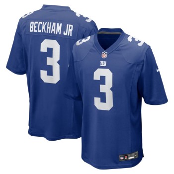 Men's New York Giants #3 Odell Beckham Jr. Nike Royal Team Game Jersey Men's New York Giants #3 Odell Beckham Jr. Nike Royal Team Game Jersey