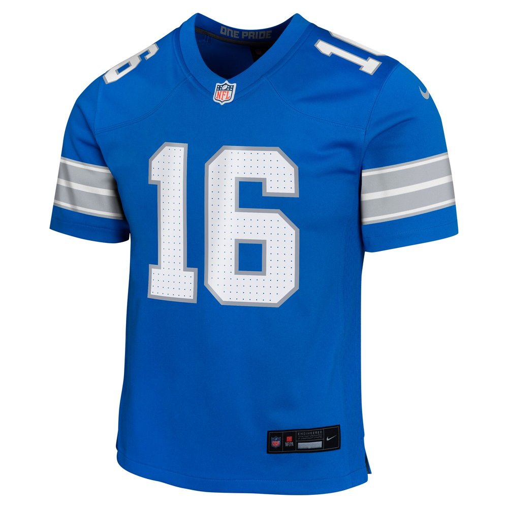 Youth Detroit Lions #16 Jared Goff Blue Team Player Game Jersey Youth Detroit Lions #16 Jared Goff Blue Team Player Game Jersey