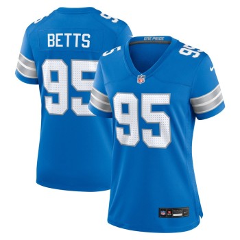 Women's Detroit Lions Mathieu Betts Blue Game Jersey Women's Detroit Lions Mathieu Betts Blue Game Jersey