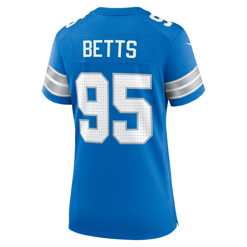 Women's Detroit Lions Mathieu Betts Blue Game Jersey Women's Detroit Lions Mathieu Betts Blue Game Jersey