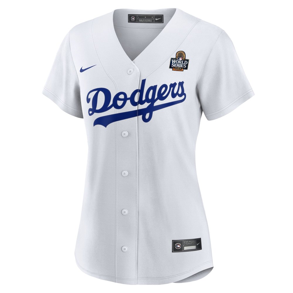 Women's Los Angeles Dodgers White 2024 World Series Home Replica Jersey