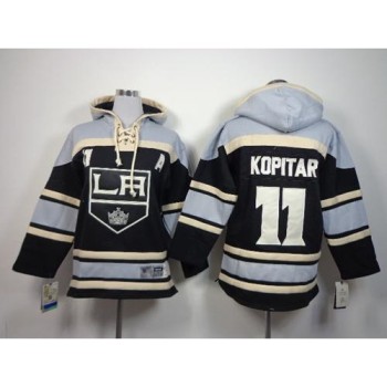 Kings #11 Anze Kopitar Black Sawyer Hooded Sweatshirt Stitched Youth NHL Jersey Kings #11 Anze Kopitar Black Sawyer Hooded Sweatshirt Stitched Youth NHL Jersey