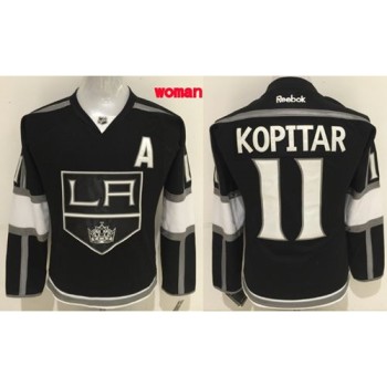 Kings #11 Anze Kopitar Black Women's Home Stitched NHL Jersey Kings #11 Anze Kopitar Black Women's Home Stitched NHL Jersey
