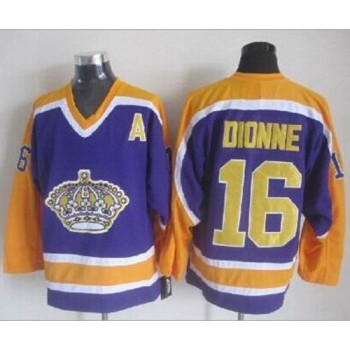 Kings #16 Marcel Dionne Purple CCM Throwback Stitched NHL Jersey Kings #16 Marcel Dionne Purple CCM Throwback Stitched NHL Jersey