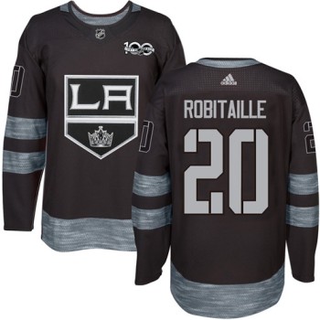 Kings #20 Luc Robitaille Black 1917-2017 100th Anniversary Stitched NHL Jersey Kings #20 Luc Robitaille Black 1917-2017 100th Anniversary Stitched NHL Jersey