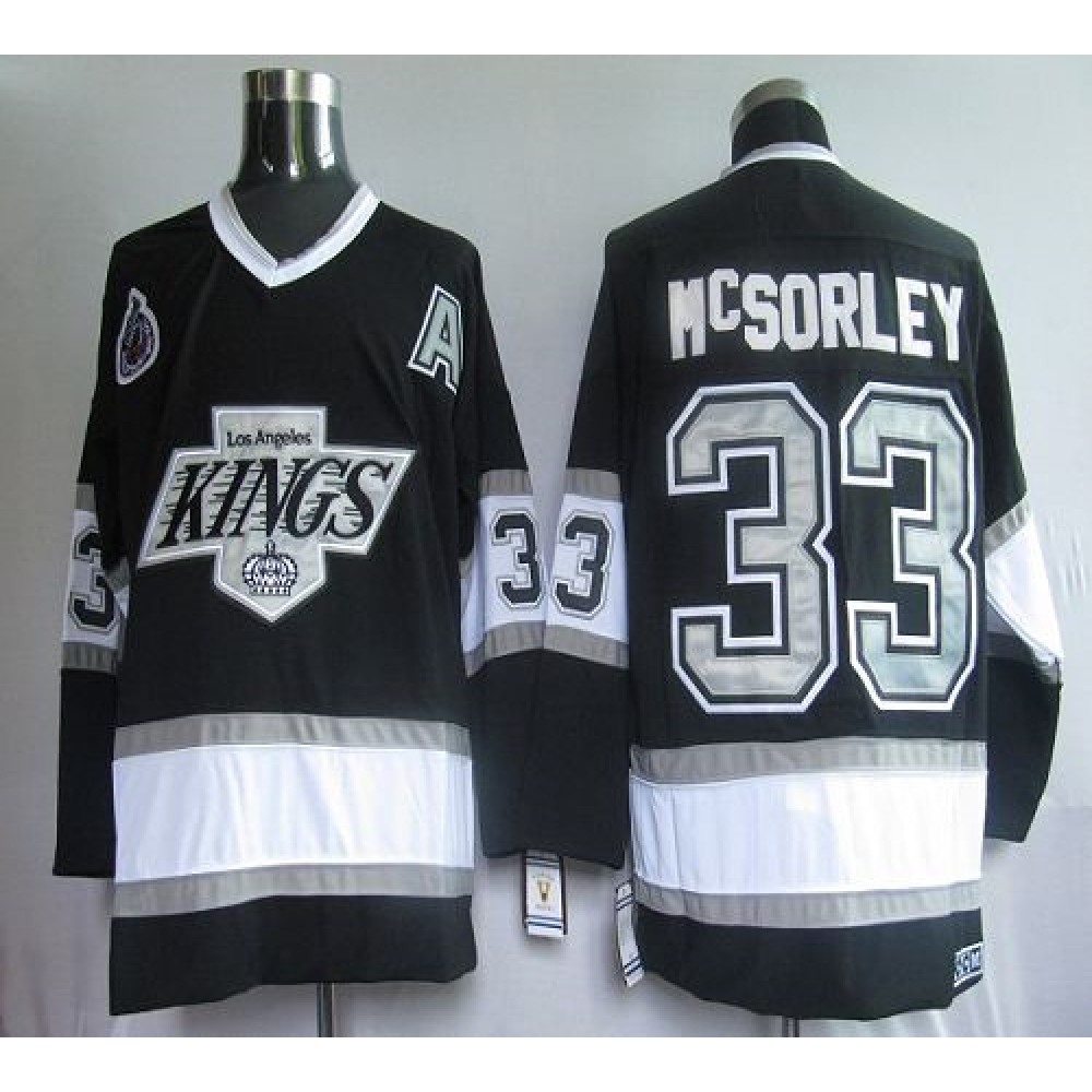 Kings #33 Martin McSorley Black CCM Throwback Stitched NHL Jersey