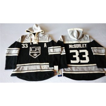 Kings #33 Marty Mcsorley Black Sawyer Hooded Sweatshirt Stitched NHL Jersey Kings #33 Marty Mcsorley Black Sawyer Hooded Sweatshirt Stitched NHL Jersey