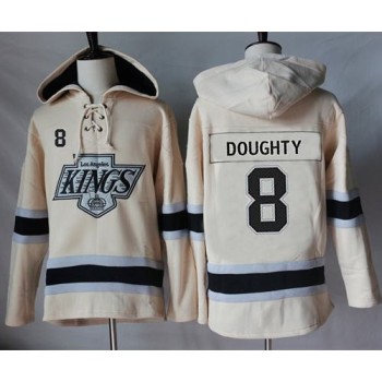 Kings #8 Drew Doughty Cream Sawyer Hooded Sweatshirt Stitched NHL Jersey Kings #8 Drew Doughty Cream Sawyer Hooded Sweatshirt Stitched NHL Jersey