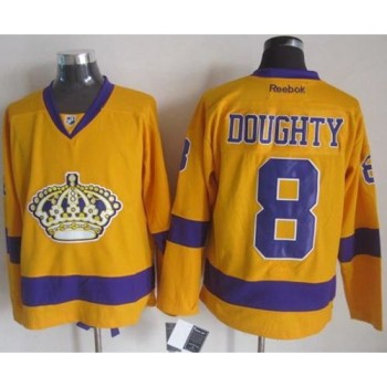 Kings #8 Drew Doughty Gold Alternate Stitched NHL Jersey Kings #8 Drew Doughty Gold Alternate Stitched NHL Jersey