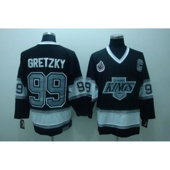 Kings #99 Wayne Gretzky Black CCM Throwback Stitched NHL Jersey Kings #99 Wayne Gretzky Black CCM Throwback Stitched NHL Jersey