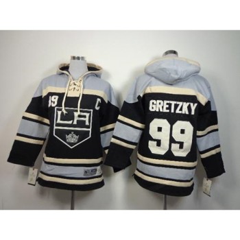 Kings #99 Wayne Gretzky Black Sawyer Hooded Sweatshirt Stitched Youth NHL Jersey Kings #99 Wayne Gretzky Black Sawyer Hooded Sweatshirt Stitched Youth NHL Jersey