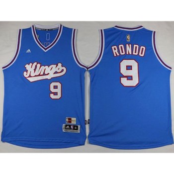 Kings #9 Rajon Rondo New Light Blue Stitched NBA Jersey