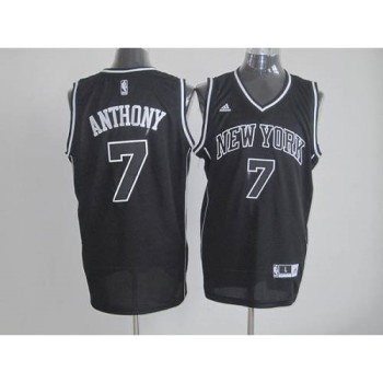 Knicks #7 Carmelo Anthony Black Shadow Stitched NBA Jersey Knicks #7 Carmelo Anthony Black Shadow Stitched NBA Jersey