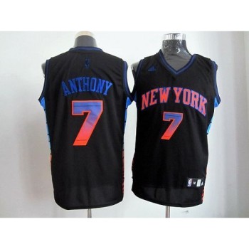 Knicks #7 Carmelo Anthony Black Stitched NBA Vibe Jersey Knicks #7 Carmelo Anthony Black Stitched NBA Vibe Jersey