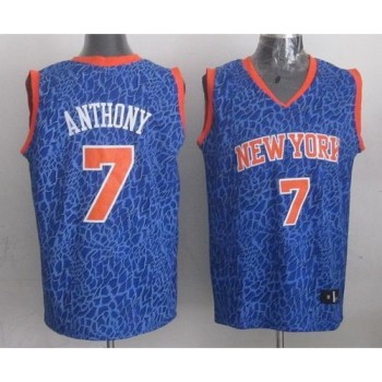 Knicks #7 Carmelo Anthony Blue Crazy Light Stitched NBA Jersey Knicks #7 Carmelo Anthony Blue Crazy Light Stitched NBA Jersey