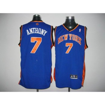 Knicks #7 Carmelo Anthony Blue Stitched NBA Jersey Knicks #7 Carmelo Anthony Blue Stitched NBA Jersey