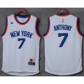 Knicks #7 Carmelo Anthony New White Stitched NBA Jersey Knicks #7 Carmelo Anthony New White Stitched NBA Jersey