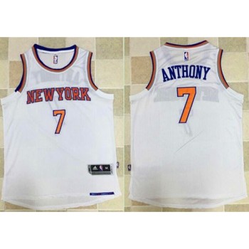 Knicks #7 Carmelo Anthony White Revolution 30 Stitched NBA Jersey Knicks #7 Carmelo Anthony White Revolution 30 Stitched NBA Jersey