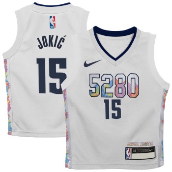Toddler Denver Nuggets Nikola Jokic White 2024/25 Swingman Player Jersey - City Edition Toddler Denver Nuggets Nikola Jokic White 2024/25 Swingman Player Jersey - City Edition