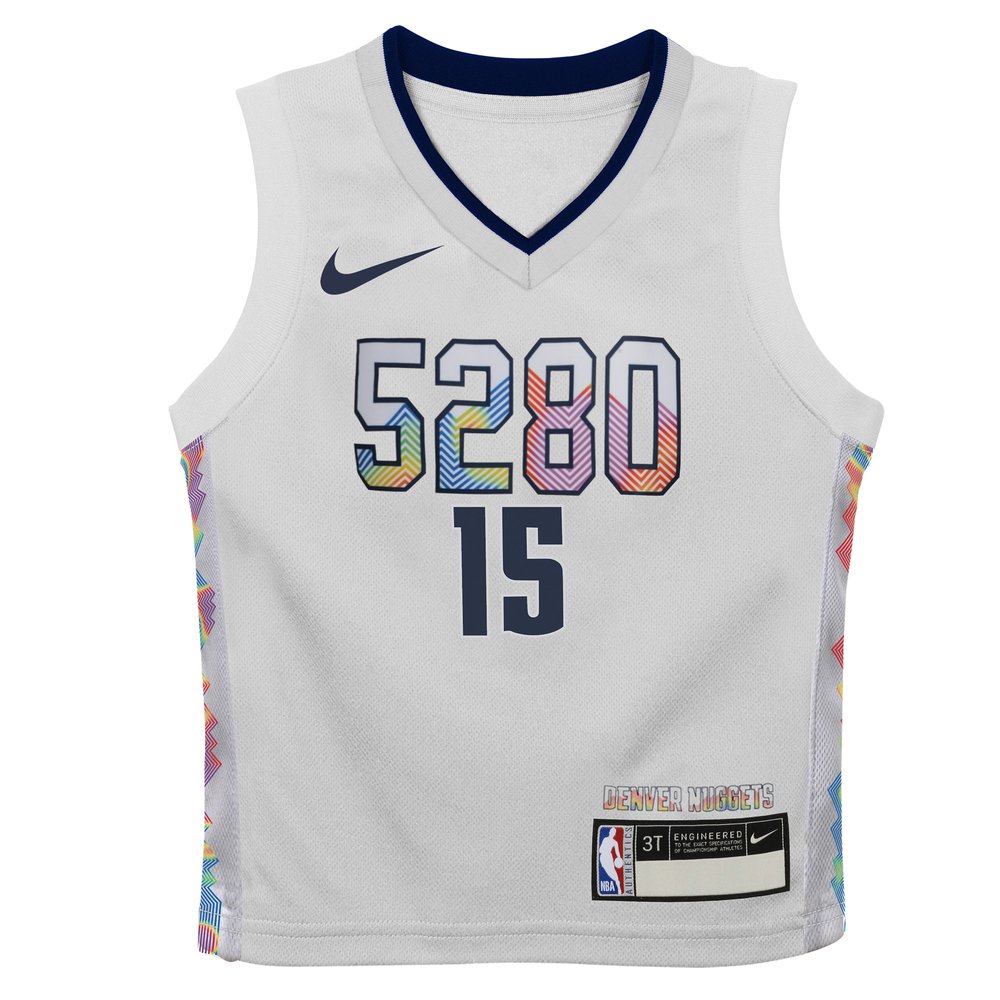 Toddler Denver Nuggets Nikola Jokic White 2024/25 Swingman Player Jersey - City Edition Toddler Denver Nuggets Nikola Jokic White 2024/25 Swingman Player Jersey - City Edition