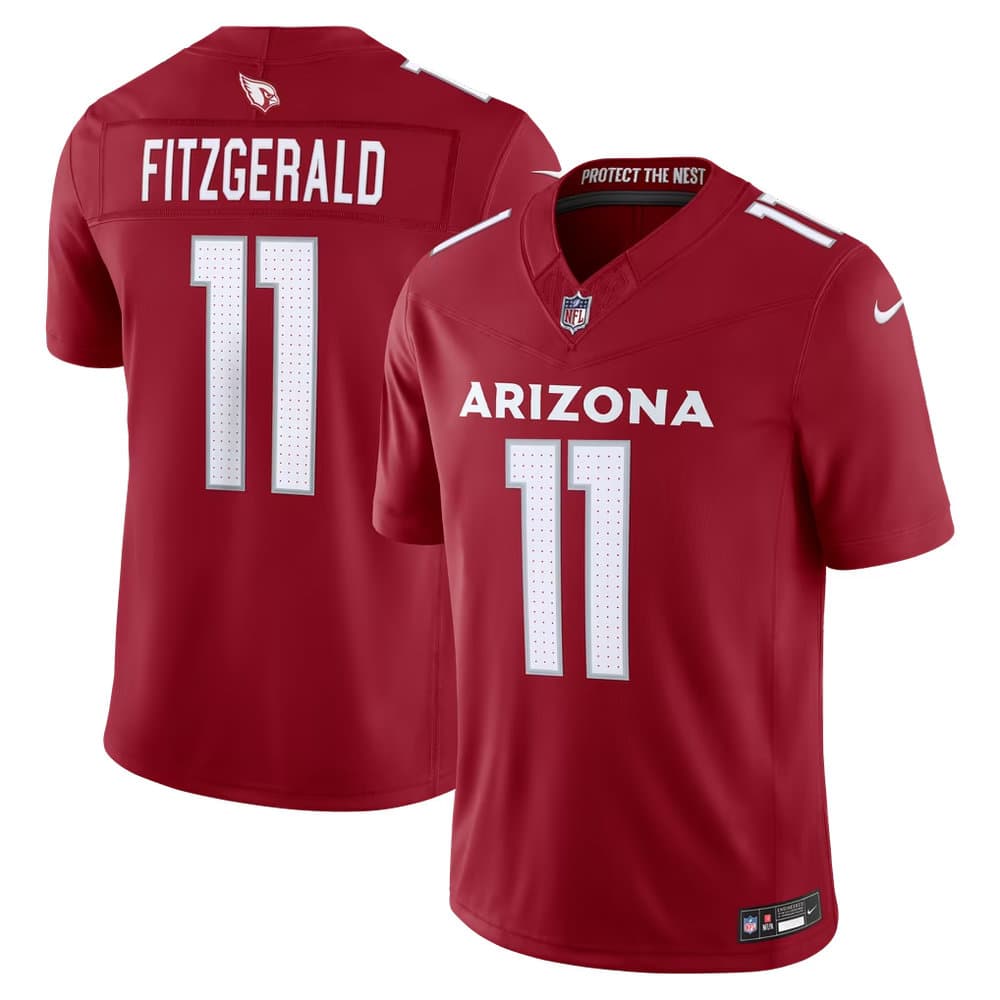 Men's Arizona Cardinals #11 Larry Fitzgerald Nike Red Vapor F.U.S.E. Stitched Retired Limited Jersey