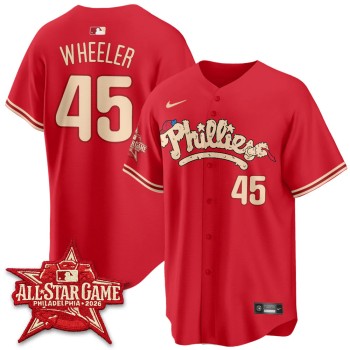 Youth Philadelphia Phillies #45 Zack Wheeler Red 2026 MLB All-Star Jersey