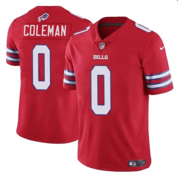 Men's Buffalo Bills #0 Keon Coleman Red 2024 Draft Vapor Untouchable Limited Stitched Football Jersey Men's Buffalo Bills #0 Keon Coleman Red 2024 Draft Vapor Untouchable Limited Stitched Football Jersey
