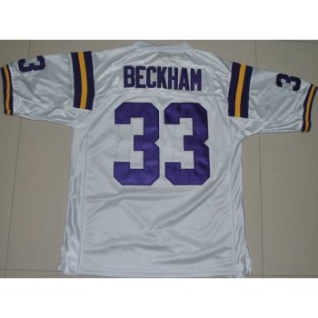 LSU Tigers #33 Odell Beckham White Stitched NCAA Jersey LSU Tigers #33 Odell Beckham White Stitched NCAA Jersey