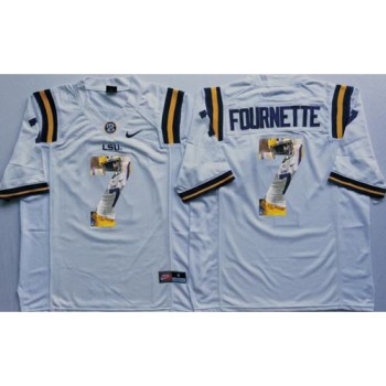 LSU Tigers #7 Leonard Fournette White Player Fashion Stitched NCAA Jersey LSU Tigers #7 Leonard Fournette White Player Fashion Stitched NCAA Jersey