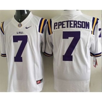 LSU Tigers #7 Patrick Peterson White Stitched NCAA Jersey LSU Tigers #7 Patrick Peterson White Stitched NCAA Jersey