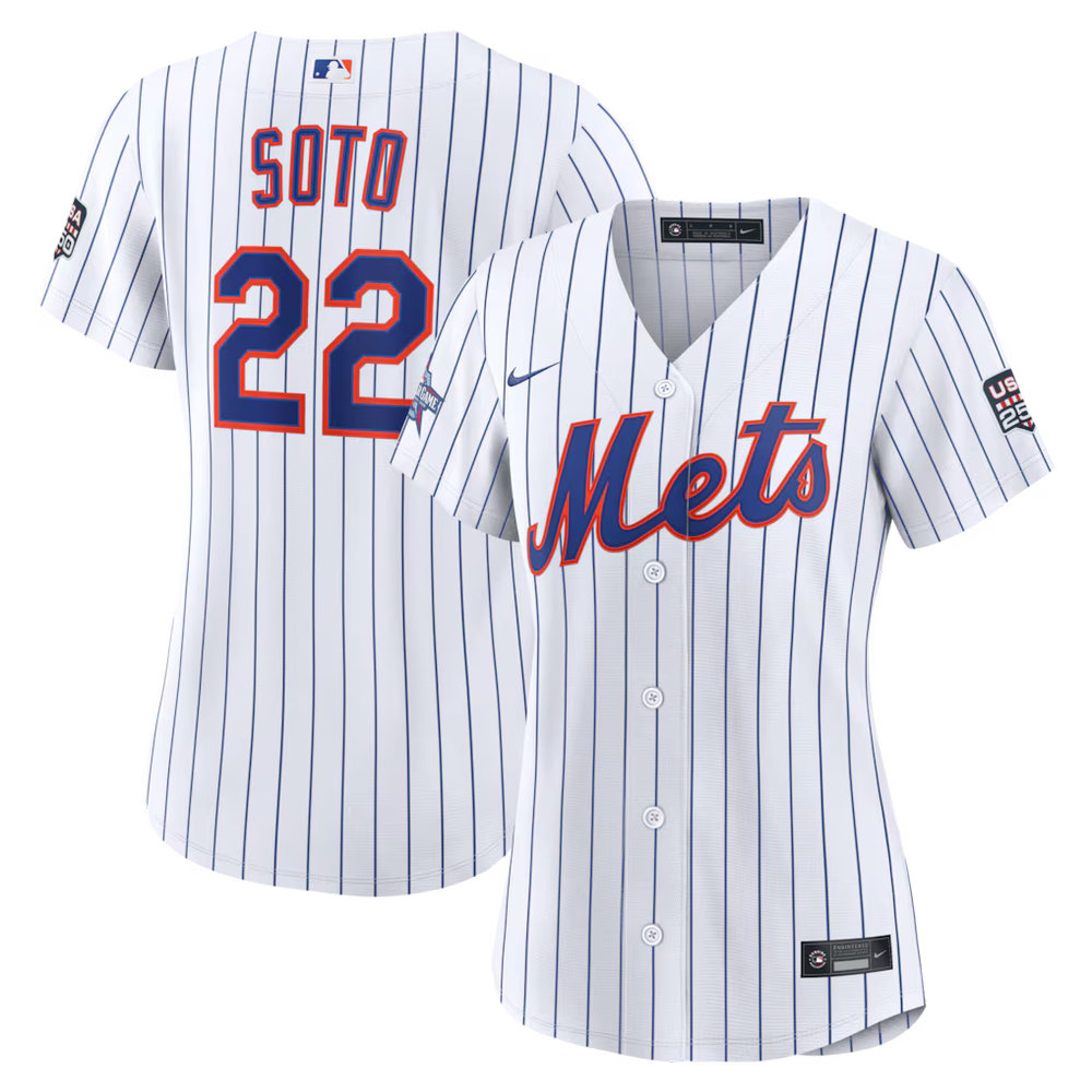 Women's New York Mets #22 Juan Soto Nike White 2026 All-Star Game Replica Jersey