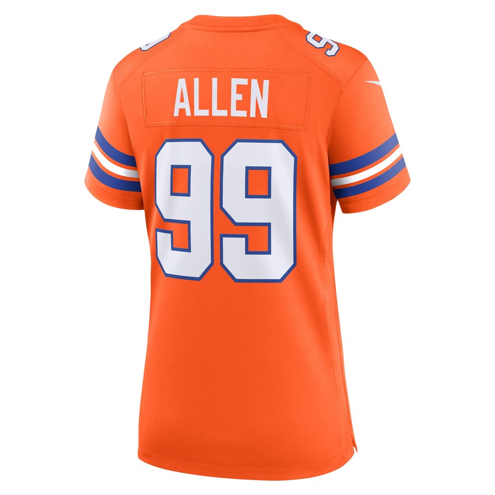 Women's Denver Broncos Zach Allen Orange Mile High Collection 1977 Throwback Player Game Jersey Women's Denver Broncos Zach Allen Orange Mile High Collection 1977 Throwback Player Game Jersey