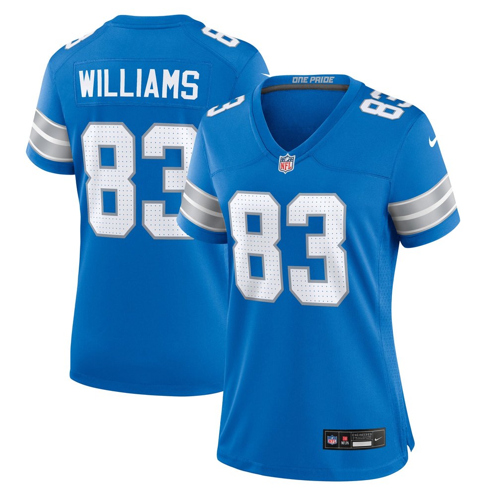 Women's Detroit Lions Isaiah Williams  Blue Game Jersey